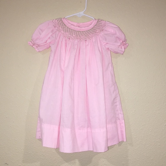 pale pink baby dress